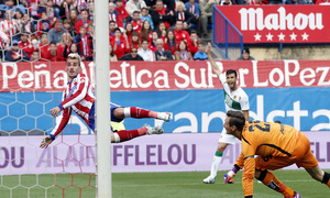 temporada 14/15. Partido Atlético de Madrid Elche. Gol de Griezmann