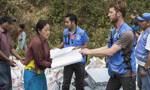ACNUR ayuda en Nepal