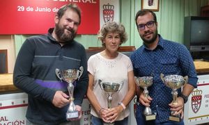 temp. 2015-2016. Entrega de premios a María Vargas, Luis Prado y Blas Ramírez en la Federación Madrileña