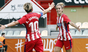 Temp. 17-18 | UD Granadilla Tenerife - Atlético de Madrid Femenino | Semifinal de la Copa de la Reina | Celebración