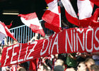 Temporada 2012-2013. Pancarta de la afición correspondiente al Día del Niño