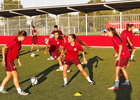Temporada 16/17. El Atlético Femenino B inicia la pretemporada en la Ciudad Deportiva Wanda. Rondo