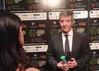 Miguel Ángel Gil es entrevistado tras ganar el premio de mejor CEO del Fútbol Europeo