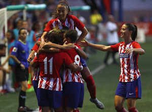 COTIF | Atlético de Madrid - Valencia Femenino. Celebracion del gol de Carla.