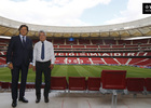 Visita de Lete al Wanda Metropolitano | Enrique Cerezo