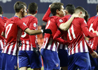 Temp. 18-19 | Atlético de Madrid B - Unión Adarve | Celebración piña
