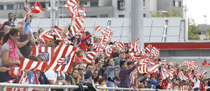 Temp. 19/20. Atlético de Madrid Femenino - Sevilla FC. Centro Deportivo Wanda Alcalá de Henares. Ambiente