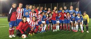 Temporada 2013/14. El Féminas B en el amistoso ante la Escuela de Puerto Rico