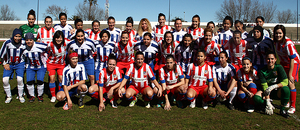 Atlético Féminas 2012-13. Amistoso en Tánger contra el Al Boughaz en un proyecto solidario con la Fundación Atlético de Madrid