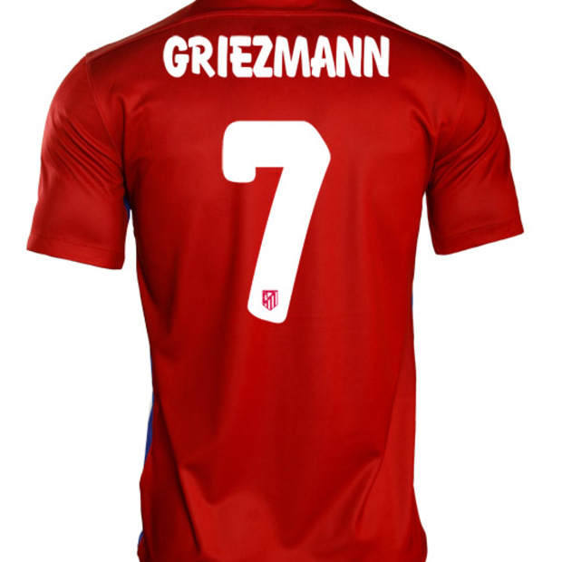 Temporada 2015/16. Espalda nueva camiseta. Griezmann