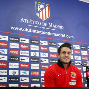 Temporada 2012-2013. Koke en sala de prensa