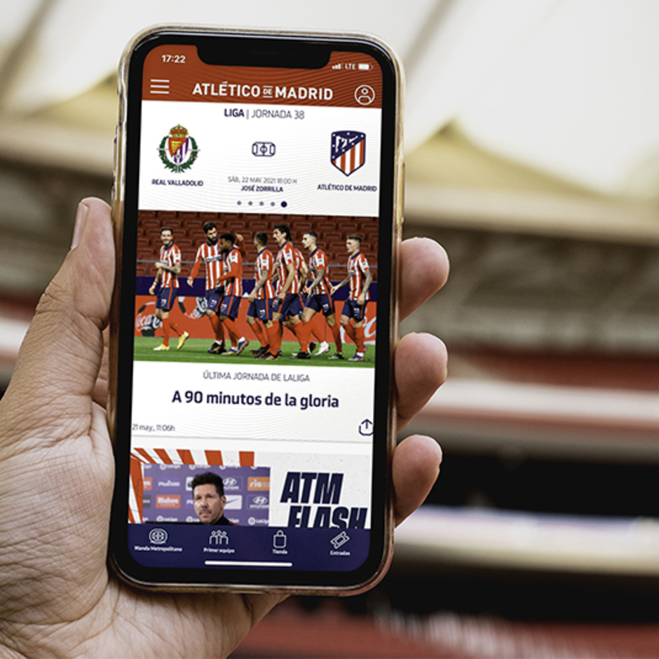 ojo Por lo tanto Indomable Club Atlético de Madrid · Web oficial - Bájate la app oficial del club y  sigue en directo nuestros partidos