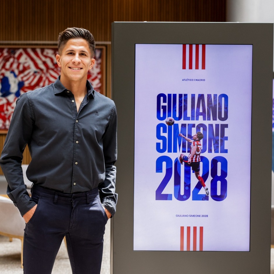 Acuerdo con el Alavés para la cesión de Giuliano Simeone, quien renueva
