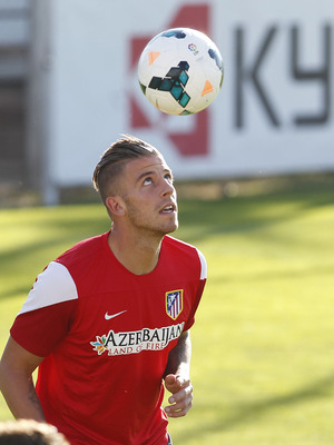 Temporada 2013/2014 Toby Alderweireld en su primer entrenamiento con el Atlético de Madrid