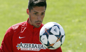 temporada 13/14. Entrenamiento en la Ciudad deportiva de Majadahonda. Sosa durante el entrenamiento