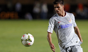 Pretemporada 2014-15. Galatasaray-Atlético de Madrid. Héctor, uno de los canteranos más prometedores.