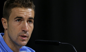 temporada 14/15 . Rueda de prensa de Gabi en la ciudad deportiva de Majadahonda. Previa de la Supercopa de España