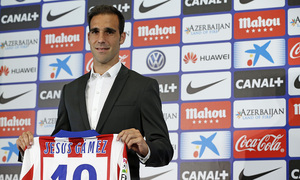temporada 14/15 . Presentacion Gámez . Estadio Vicente Calderón.