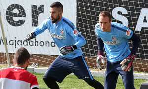 Temporada 14/15. Entrenamiento 03/10. Moyá.