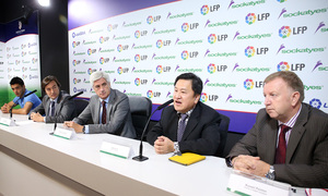 Acto de patrocinio con la LFP