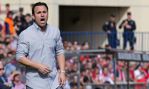 Temporada 14-15. Jornada 8. Atlético de Madrid-Espanyol. Sergio, entrenador del Espanyol.