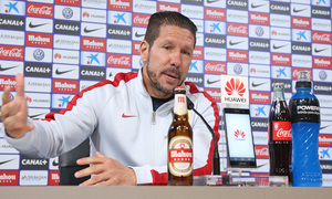 temporada 14/15. Rueda de prensa de Simeone en la ciudad deportiva de Majadahonda