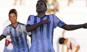 Ángel Correa, en el Sudammericano Sub 20 con Argentina