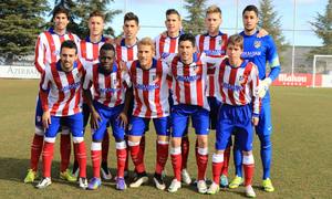 Once del Atlético de Madrid B frente al Conquense