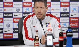 Diego Pablo Simeone. Rueda de prensa previa al Sevilla.