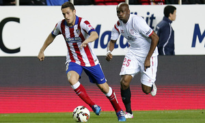 Temporada 14-15. Jornada 25. Sevilla - Atlético de Madrid. Koke reaparece tras su lesión.