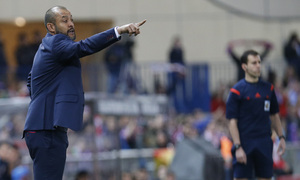 Temporada 14-15. Jornada 26. Atlético de Madrid - Valencia. Nuno, entrenador del Valencia.
