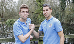 Lucas Hernández y Fran, defensas del juvenil que disputa en Londres los cuartos de final de la Youth League