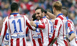 temporada 14/15. Partido Atlético de Madrid Getafe. Gámez durante el partido