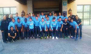 El Atlético de Madrid B se concentró en el Hotel Tryp Comendador de Los Ángeles de San Rafael antes de jugar frente al Trival Valderas