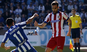 Temporada 14-15. Jornada 32. Deportivo de la Coruña - Atlético de Madrid. Gámez ocupó un día más el lateral izquierdo.
