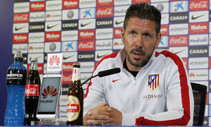 temporada 14/15. Rueda de prensa de Simeone en el estadio Vicente Calderón