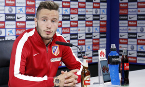 temporada 14/15. Rueda de prensa de Saúl en la ciudad deportiva de Majadahonda