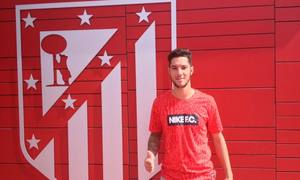 Tete, jugador del Atlético B, marcó uno de los goles en el triunfo ante el Puerta Bonita