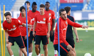 temp. 2015-2016. Entrenamiento Vicente Calderón Atlético de Madrid-FCB
