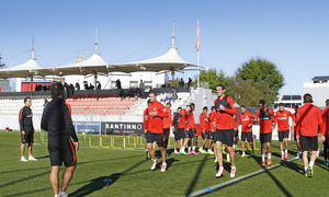 temporada 15/16. Entrenamiento en la Ciudad Deportiva previo al partido contra el Eibar
