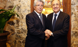 temporada 15/16. Comida de directivas Atlético Real Madrid. Capitán Alatriste.