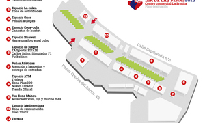 Plano de situación del Día de las Peñas