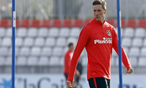 temporada 15/16. Entrenamiento en la ciudad deportiva de Majadahonda. Torres durante el entrenamiento