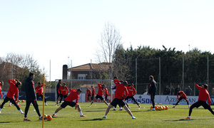 Temporada 2015-2016.Entrenamiento en la ciudad deportiva de Majadahonda 20-02-2016.