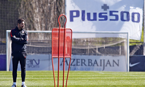 Temporada 2015-2016.Entrenamiento en la Ciudad Deportiva Wanda Atlético de Madrid  08-04-2016.