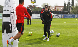 Temporada 2015-2016.Entrenamiento en la Ciudad Deportiva Wanda Atlético de Madrid 16-04-2016.