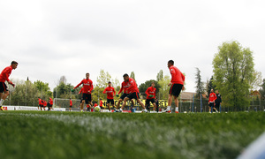 Temporada 2015-2016.Entrenamiento en la ciudad deportiva Wanda Atlético de Madrid 29_04_2016.