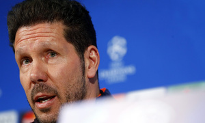 Rueda de prensa en el Allianz Arena: Simeone