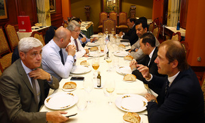 Temporada 16/17. Comida de directivas Atlético Málaga. Combarro