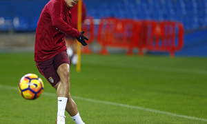 temporada 16/17 | Entrenamiento en el Vicente Calderón 18-11-2016. Griezmann
